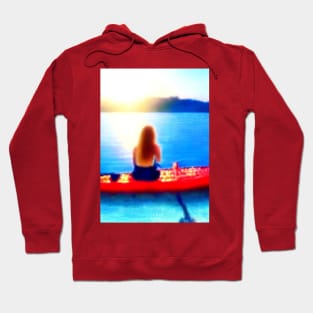 the evening sun the sea Hoodie